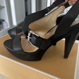 Michael Kors platform high heel black